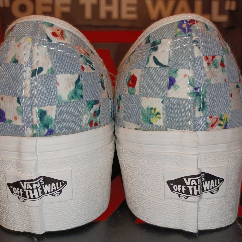Vans Authentic Stacked Woven Floral Shoes Platform VN0A5KXXZA - Picture 8 of 12